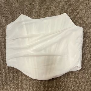White Corset Tube Top